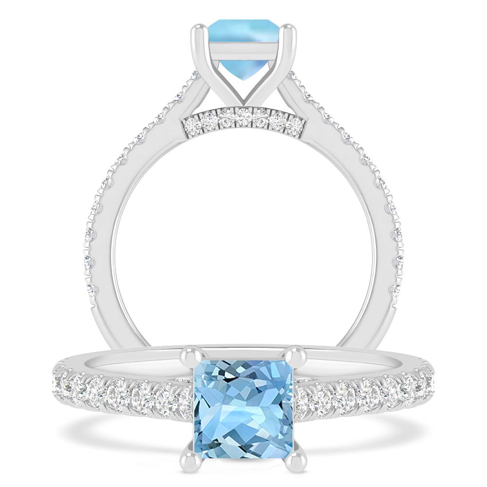 White Gold - Aquamarine