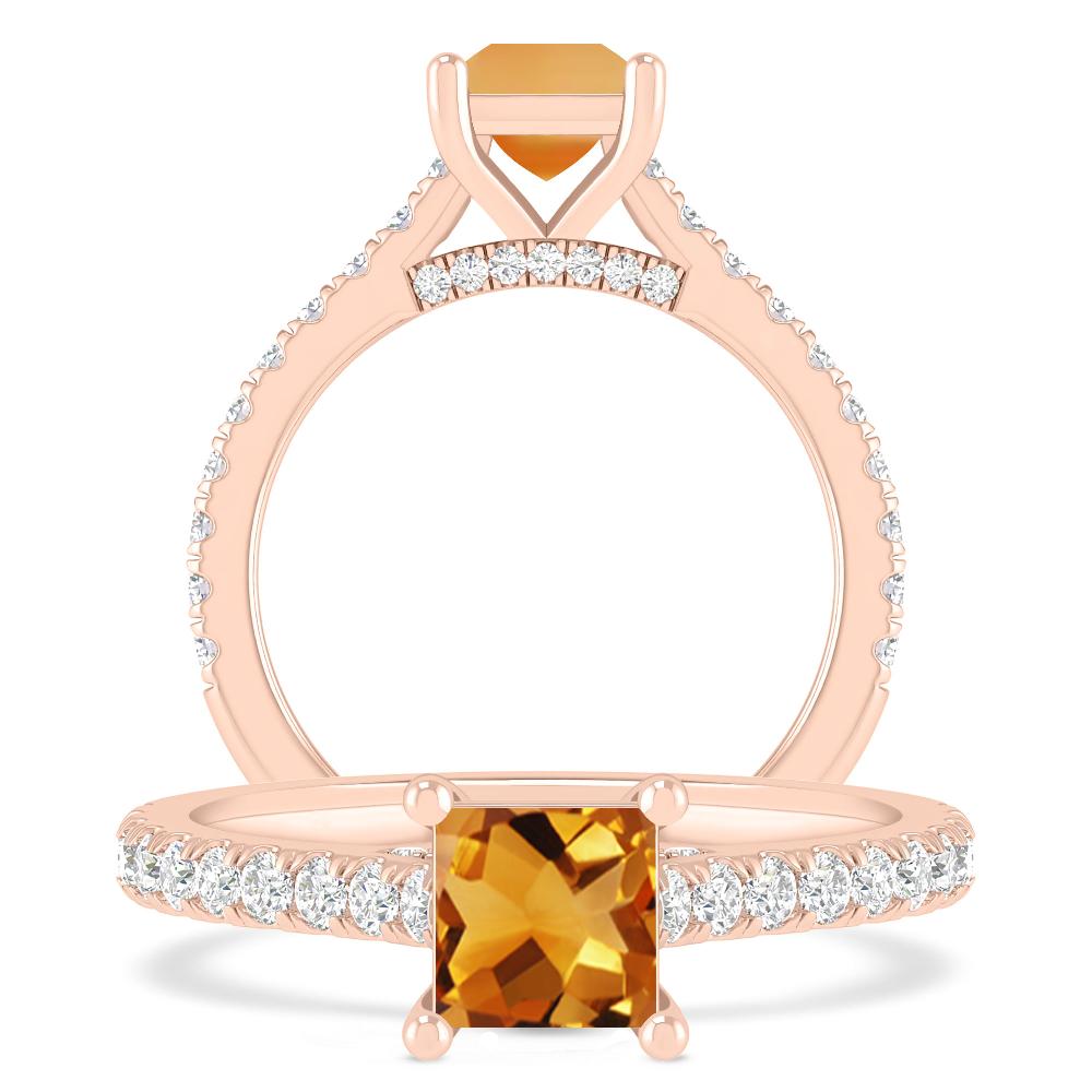 Rose Gold - Citrine