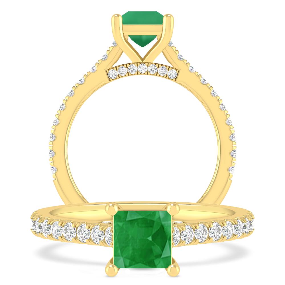 Yellow Gold - Emerald