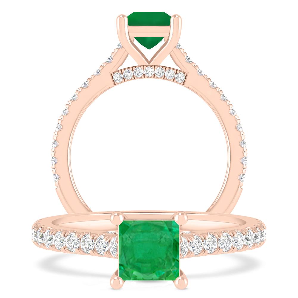 Rose Gold - Emerald