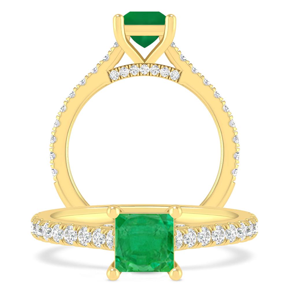 Yellow Gold - Emerald