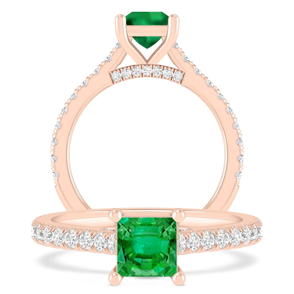 Rose Gold - Emerald