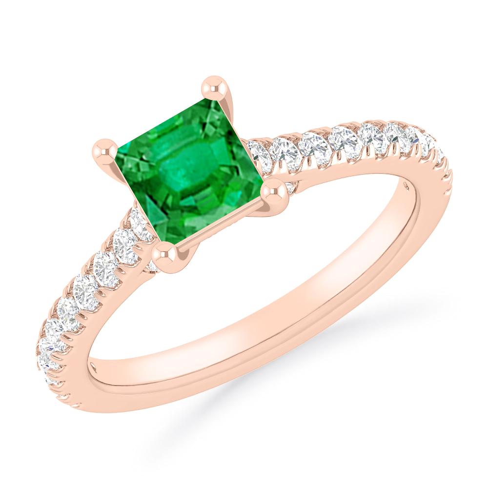 Rose Gold - Emerald