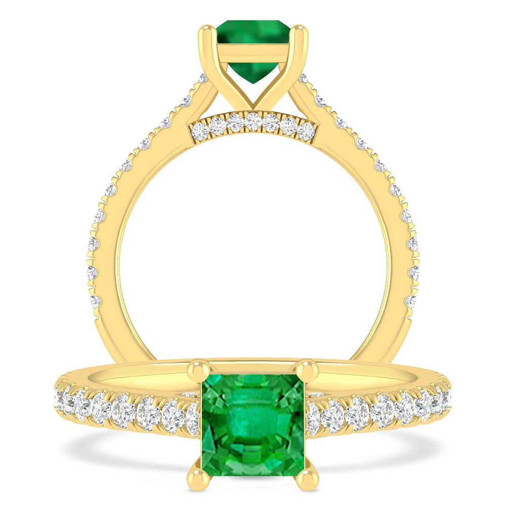 Yellow Gold - Emerald