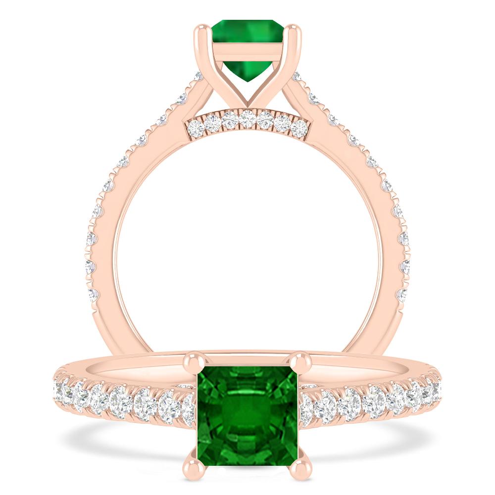 Rose Gold - Emerald