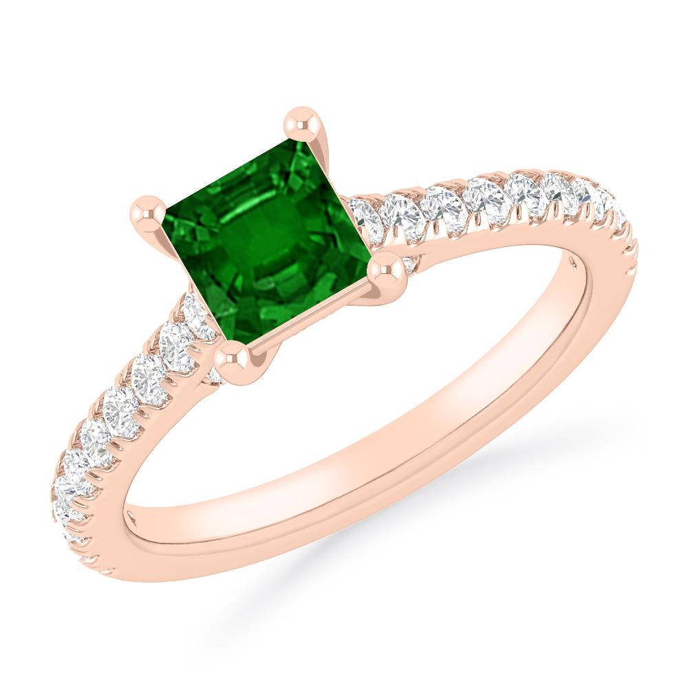 Rose Gold - Emerald