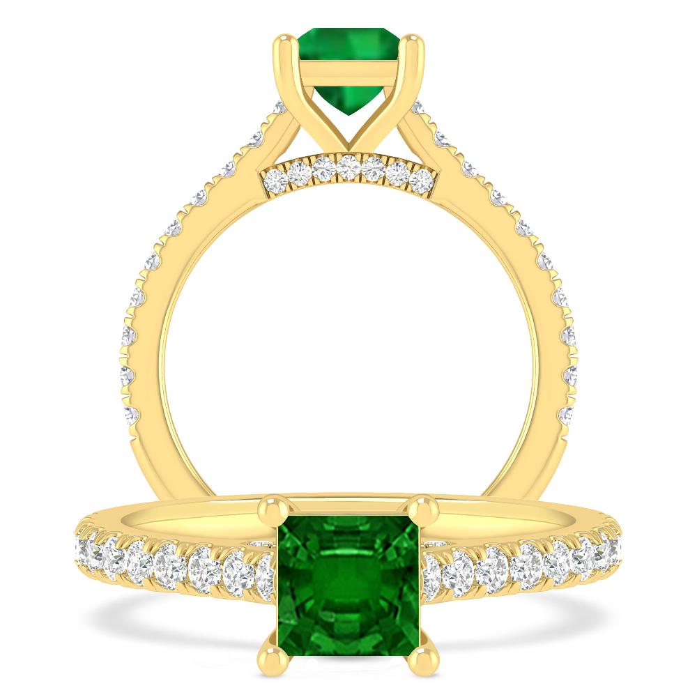 Yellow Gold - Emerald