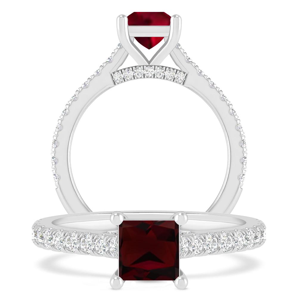 White Gold - Garnet