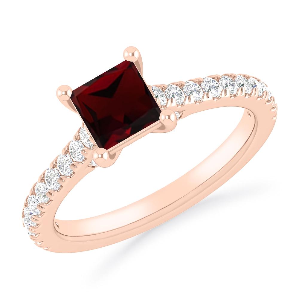 Rose Gold - Garnet