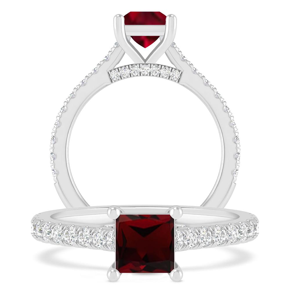 White Gold - Garnet