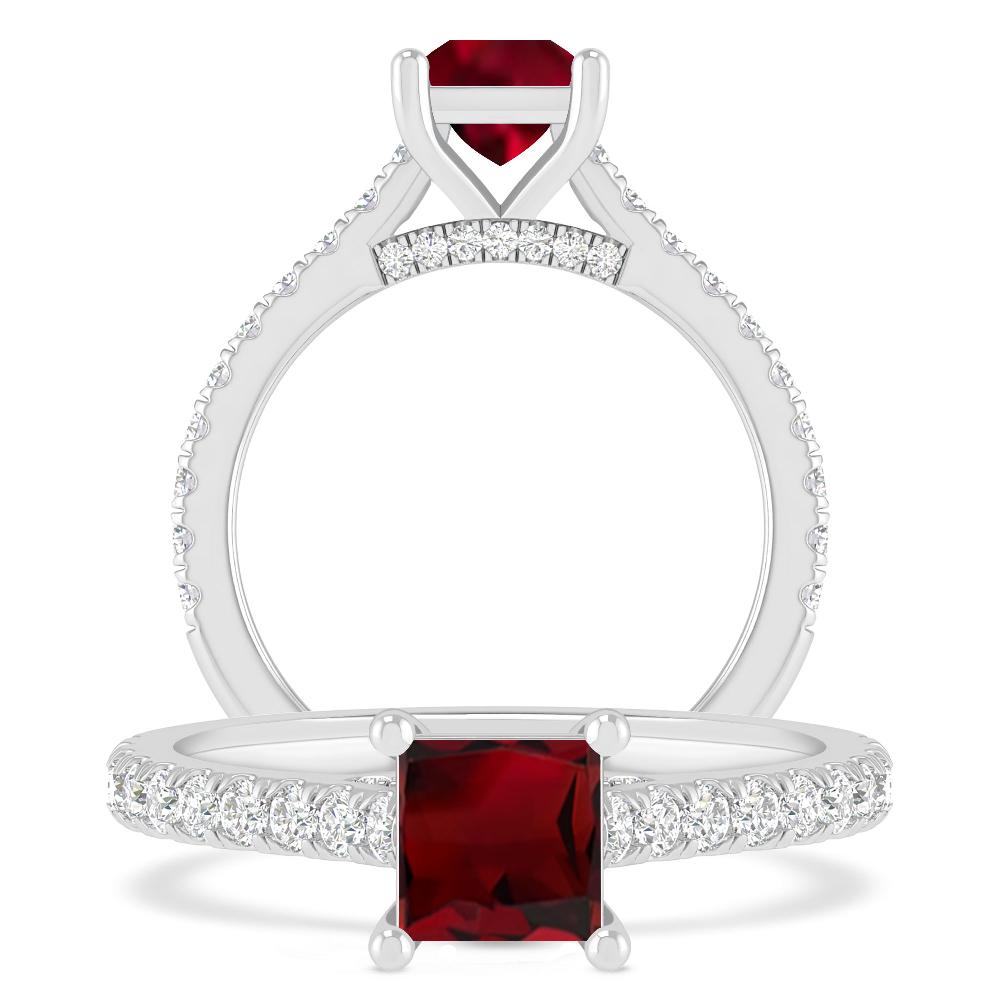 White Gold - Garnet