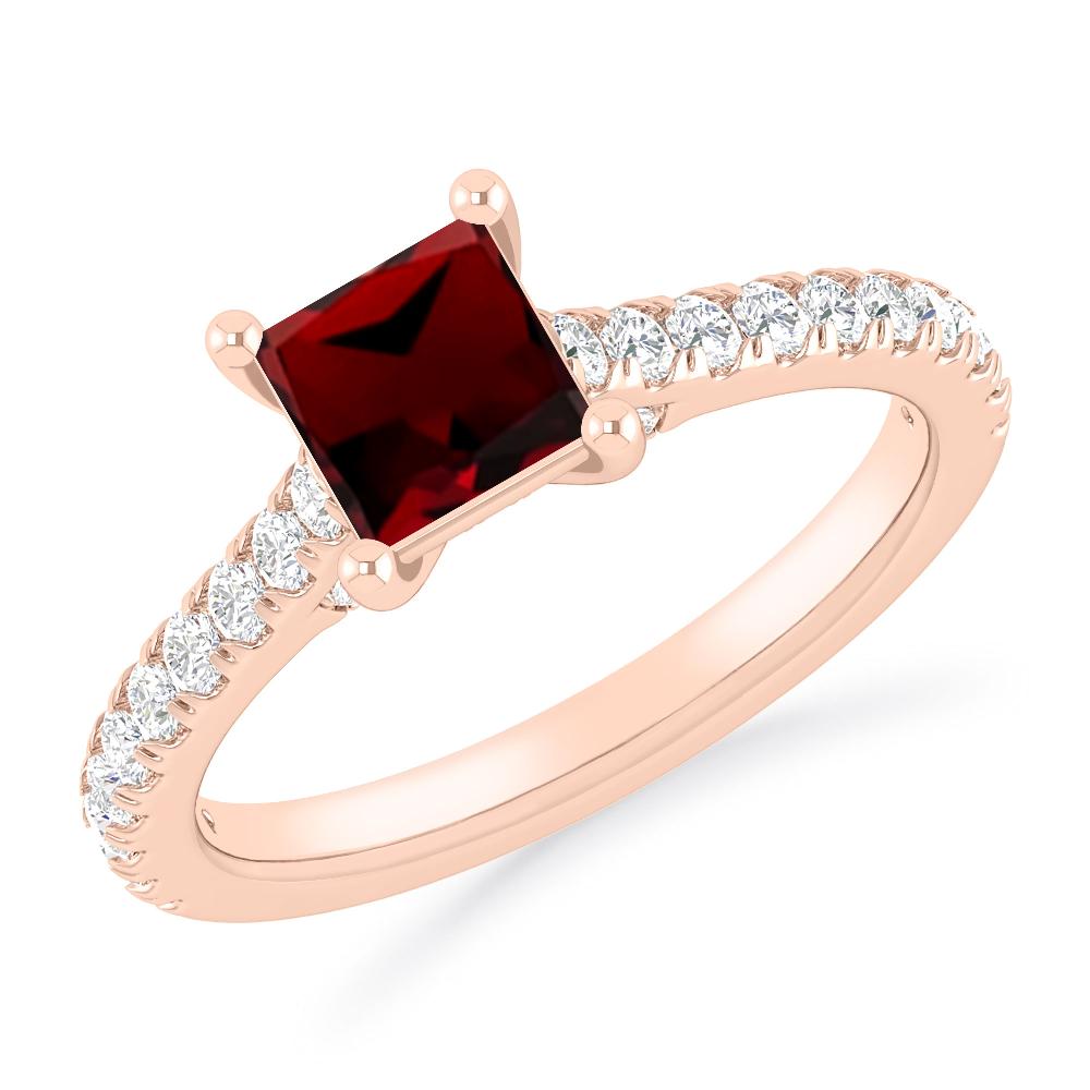 Rose Gold - Garnet