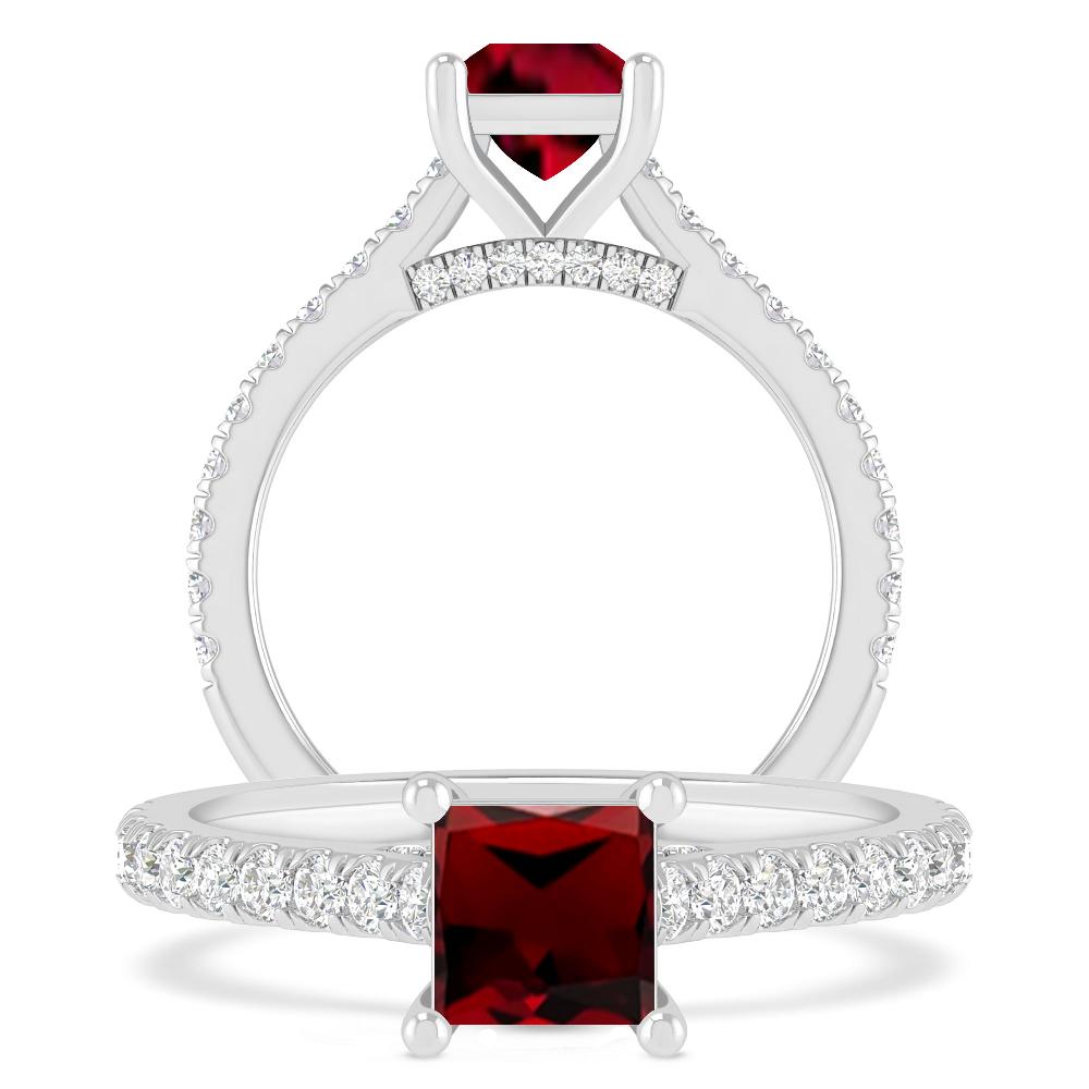 White Gold - Garnet