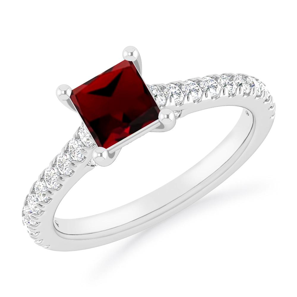 White Gold - Garnet