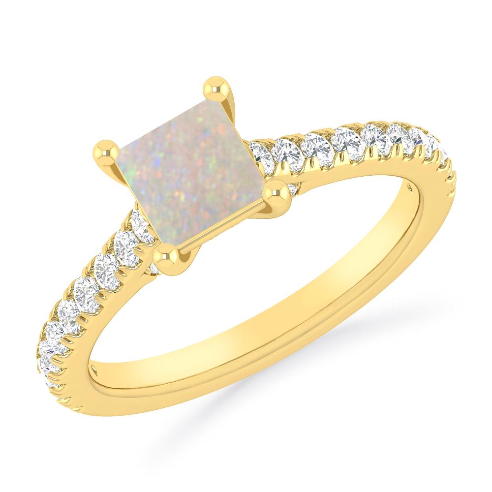 Yellow Gold - Opal