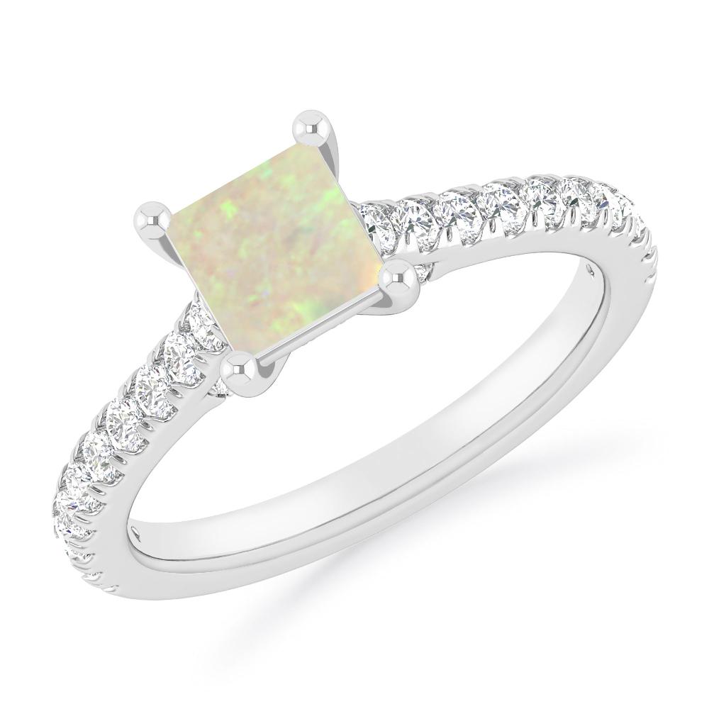 White Gold - Opal