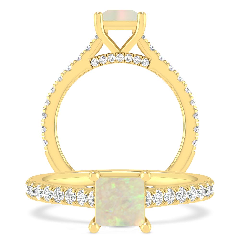 Yellow Gold - Opal