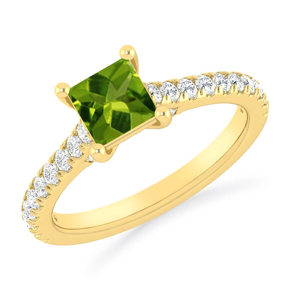 Yellow Gold - Peridot