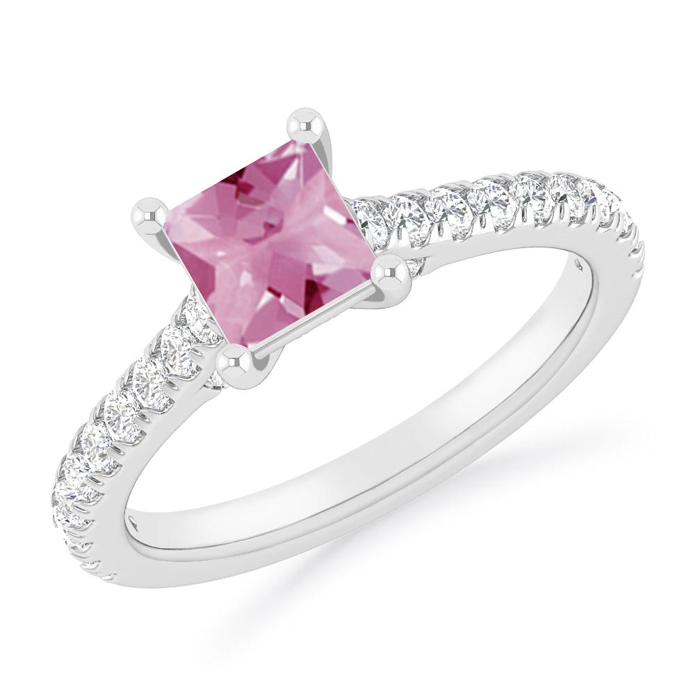 White Gold - Pink Tourmaline