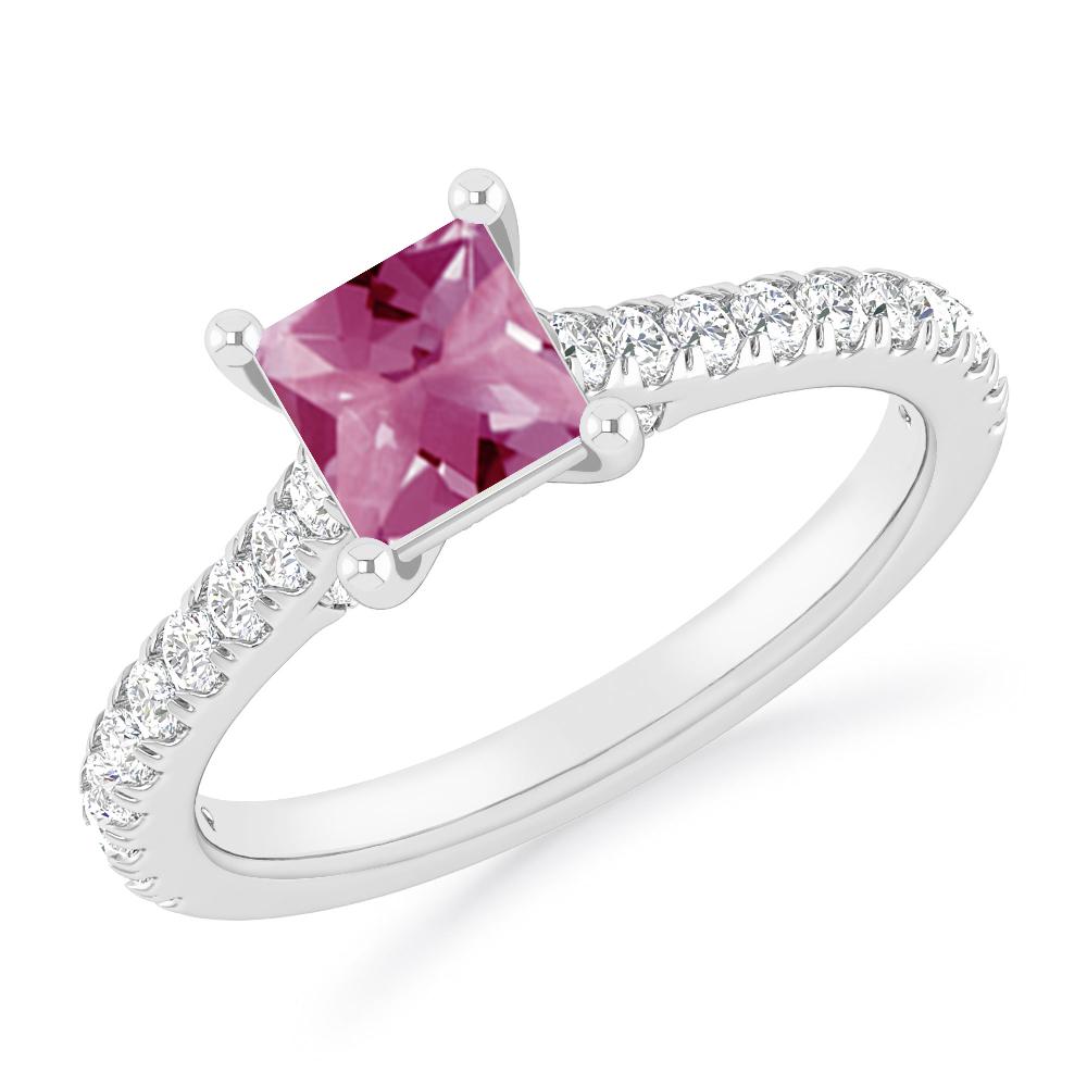 White Gold - Pink Tourmaline