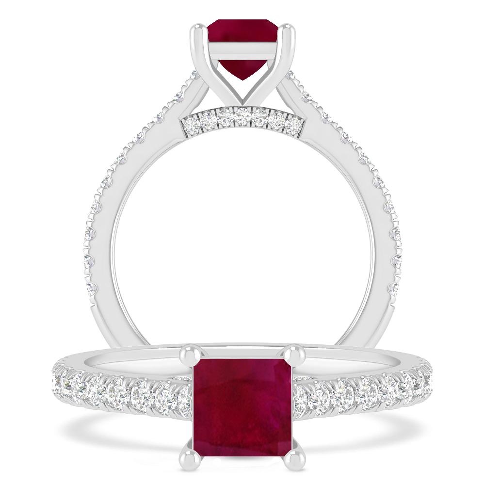 White Gold - Ruby