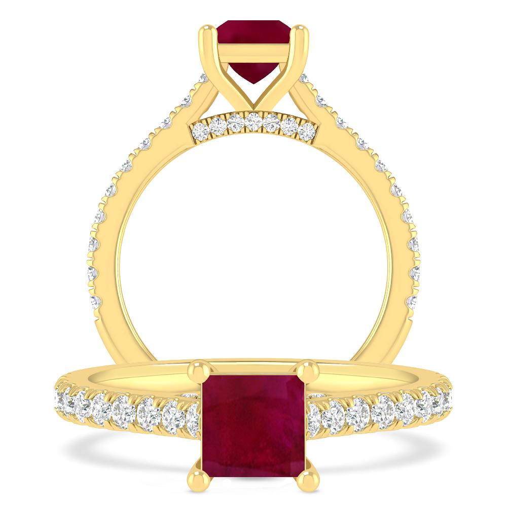 Yellow Gold - Ruby