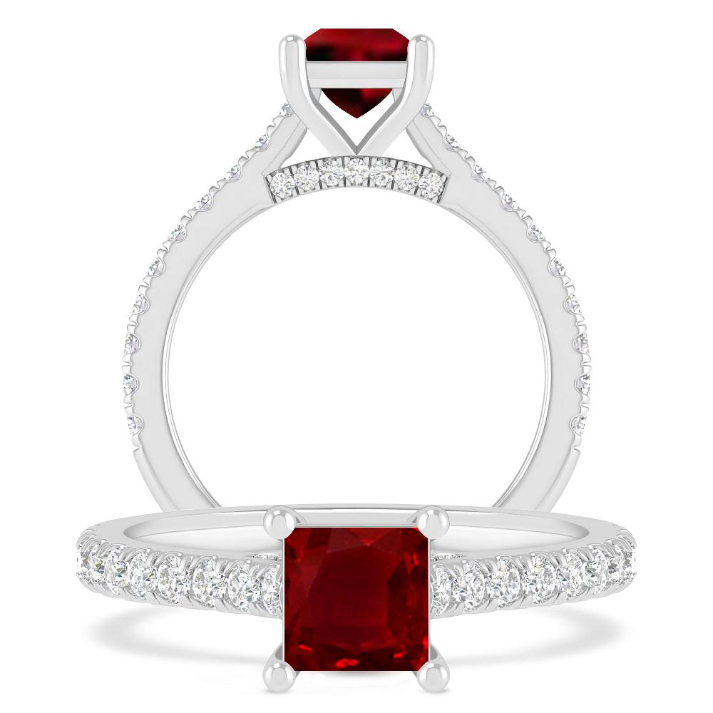 White Gold - Ruby