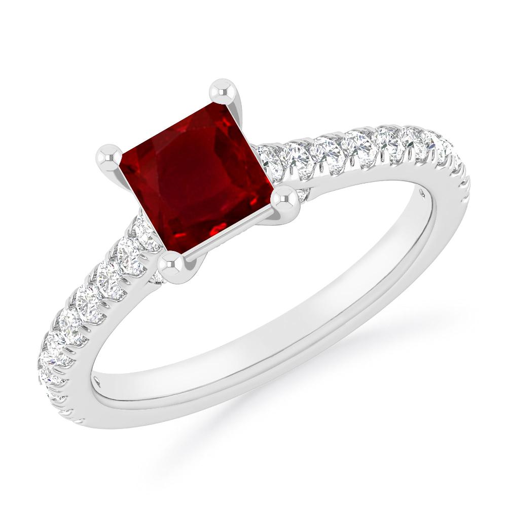 White Gold - Ruby