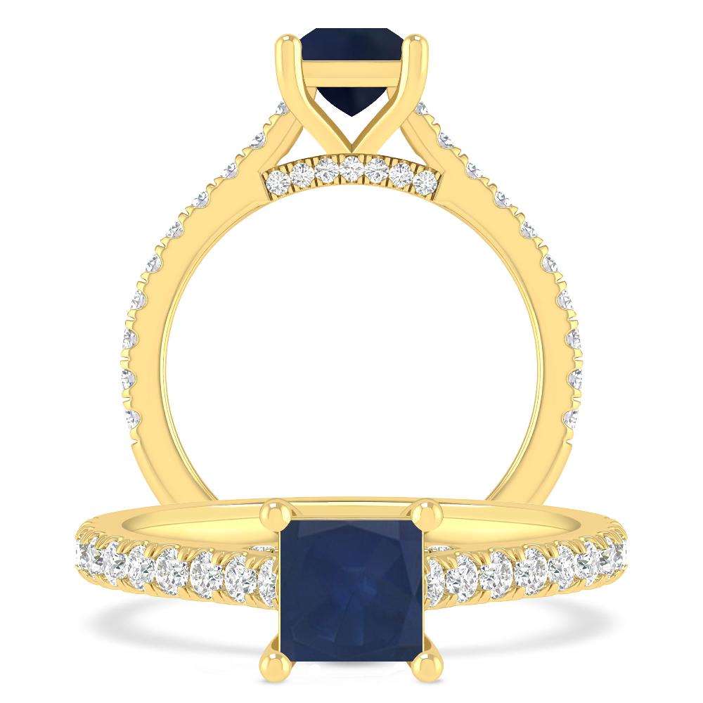 Yellow Gold - Sapphire