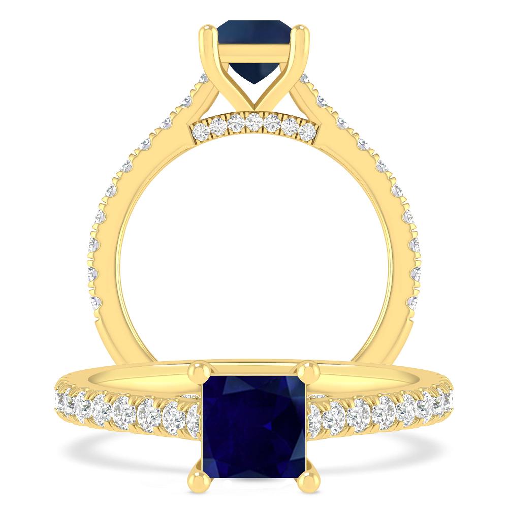 Yellow Gold - Sapphire