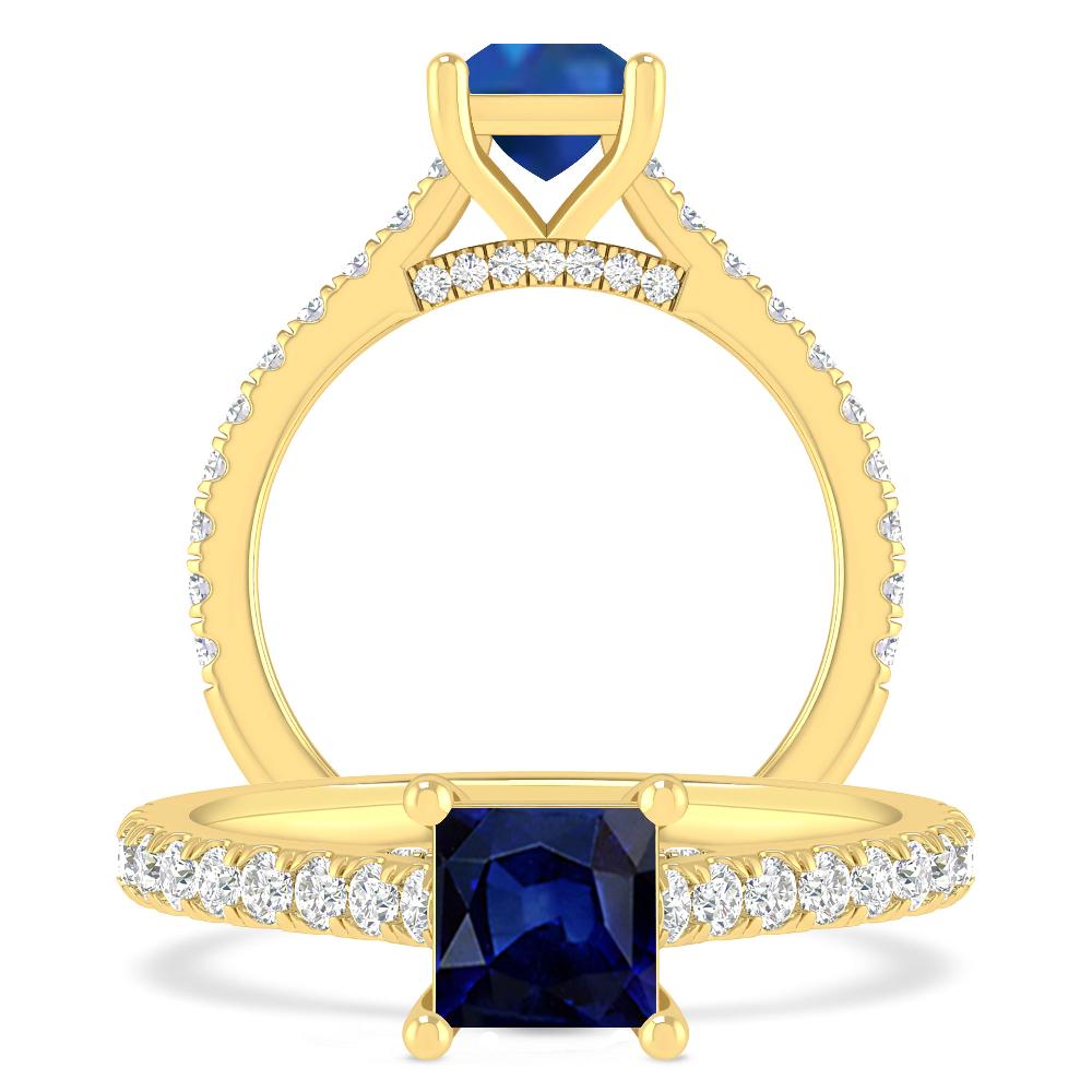 Yellow Gold - Sapphire