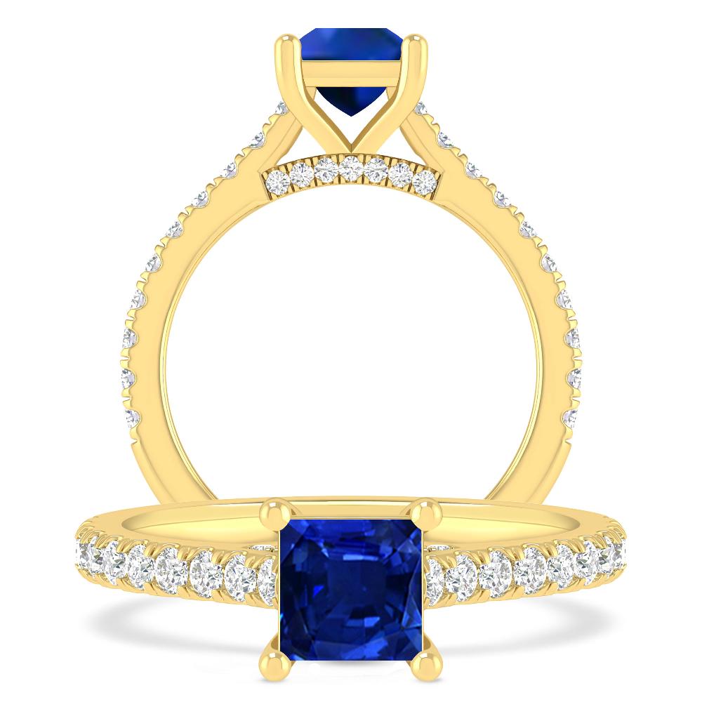 Yellow Gold - Sapphire