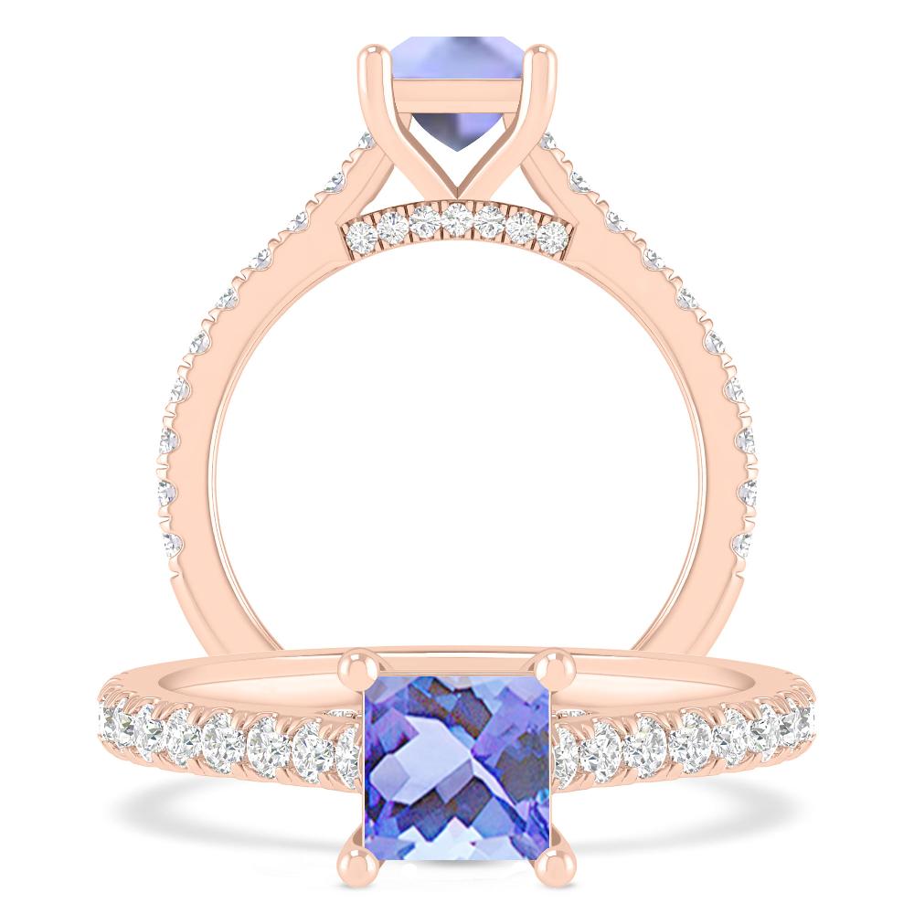 Rose Gold - Tanzanite