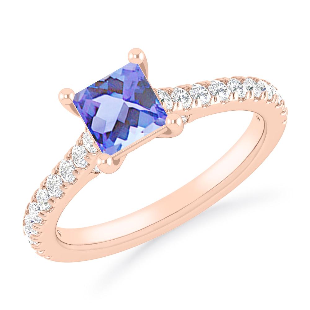 Rose Gold - Tanzanite