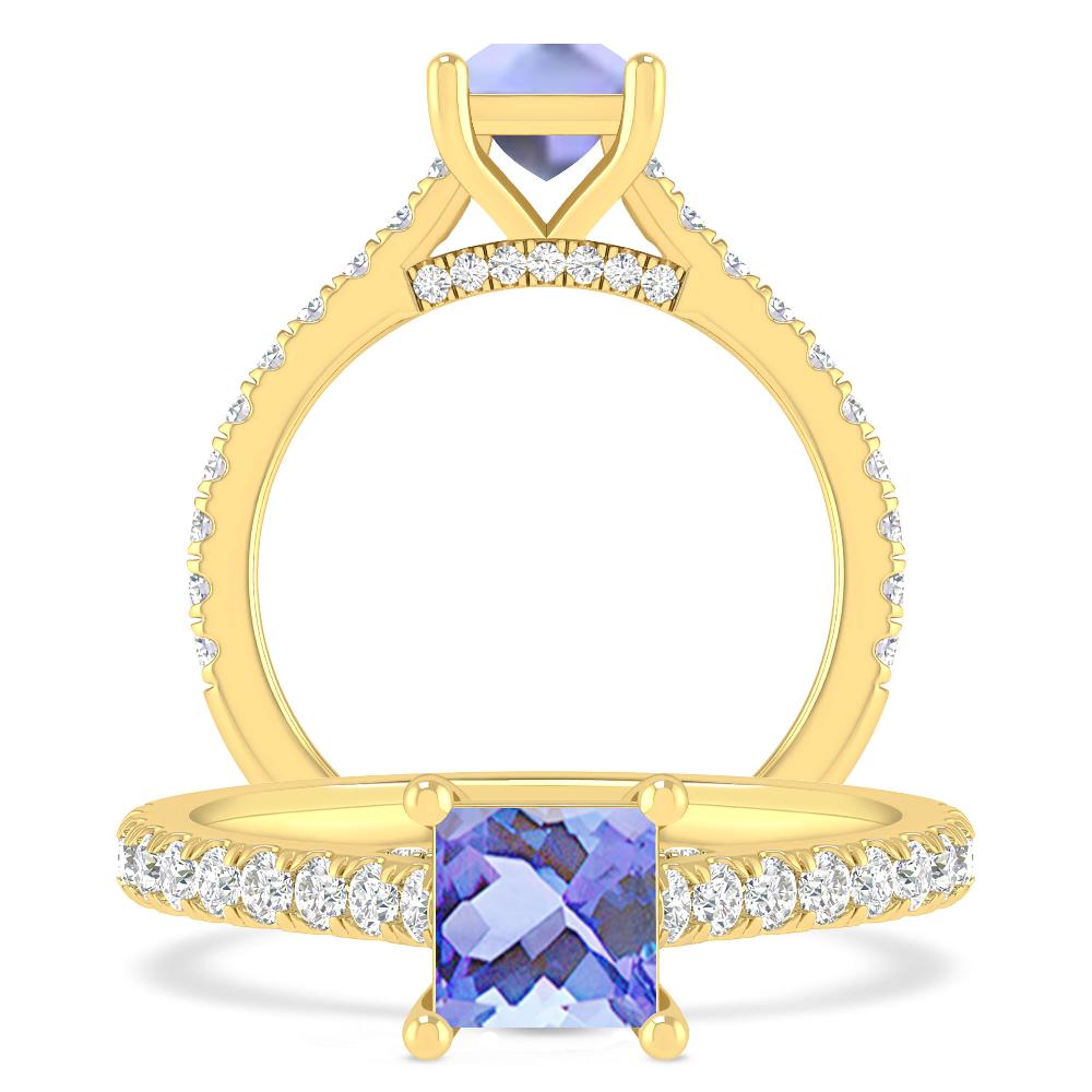 Yellow Gold - Tanzanite