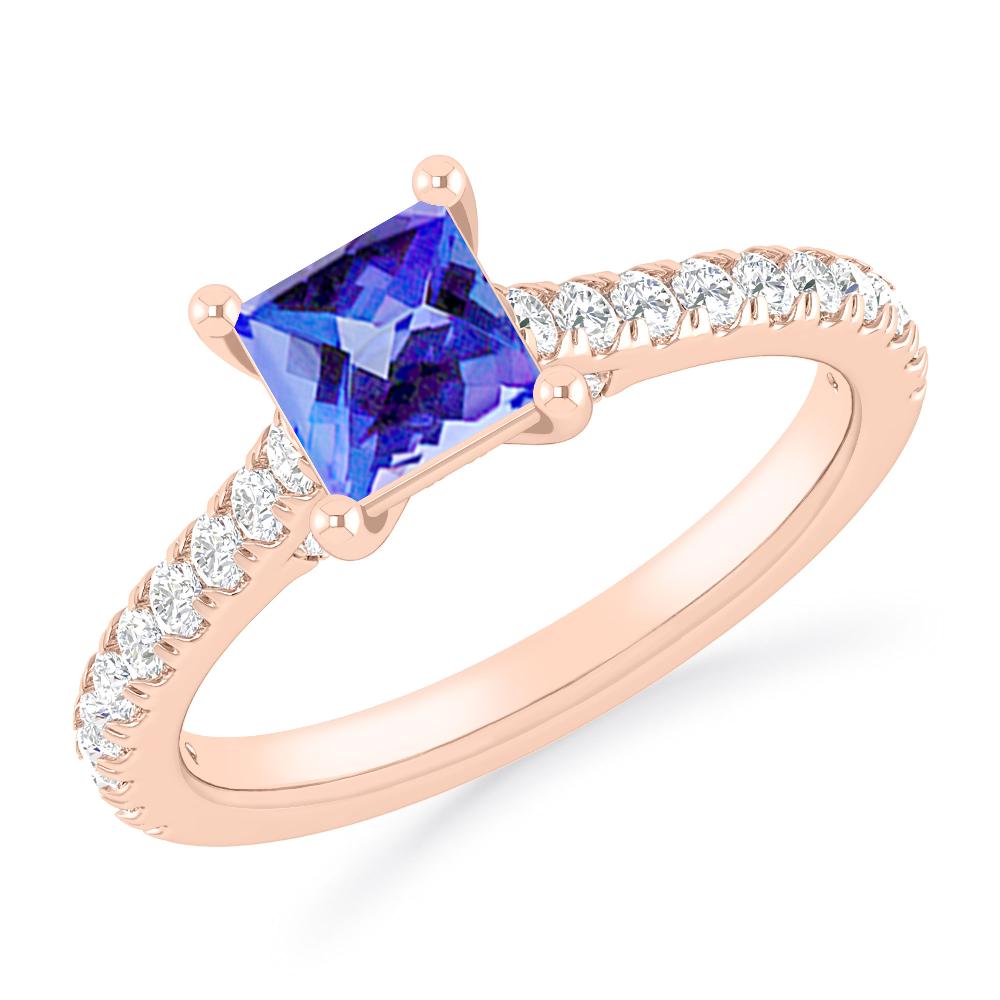 Rose Gold - Tanzanite