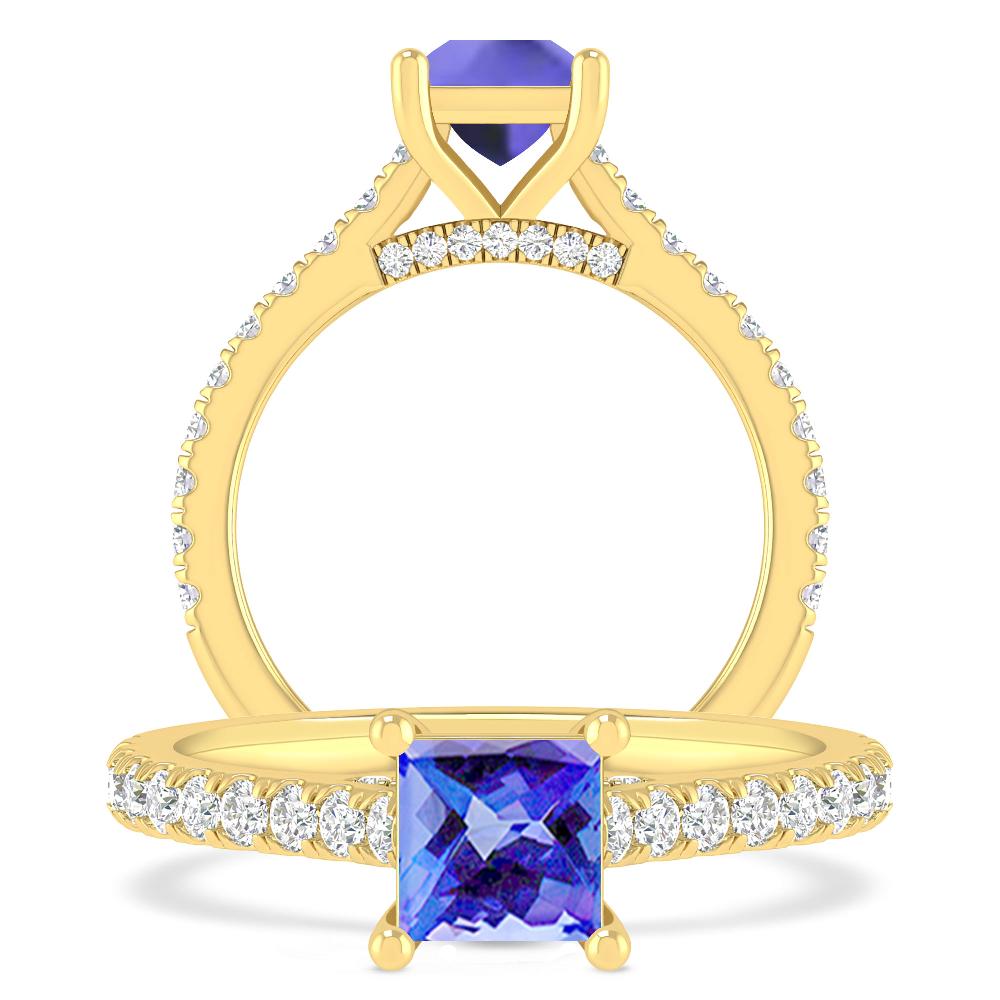 Yellow Gold - Tanzanite