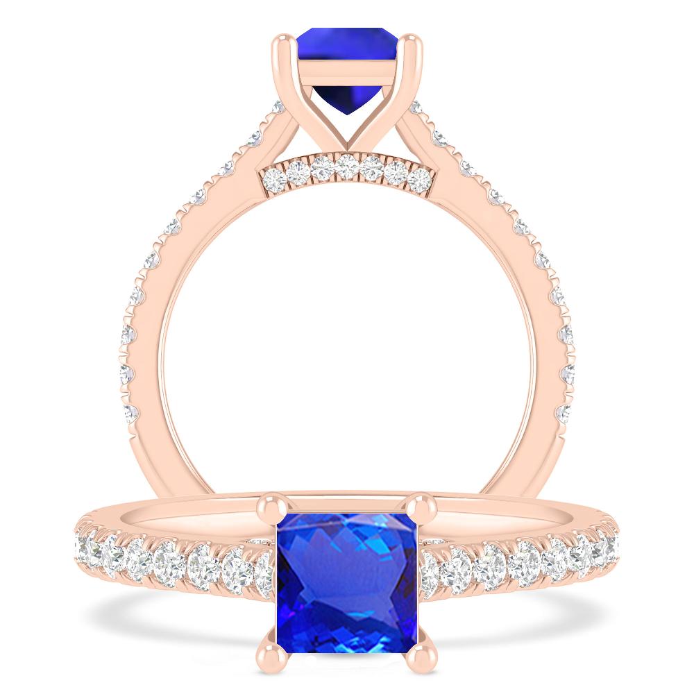 Rose Gold - Tanzanite