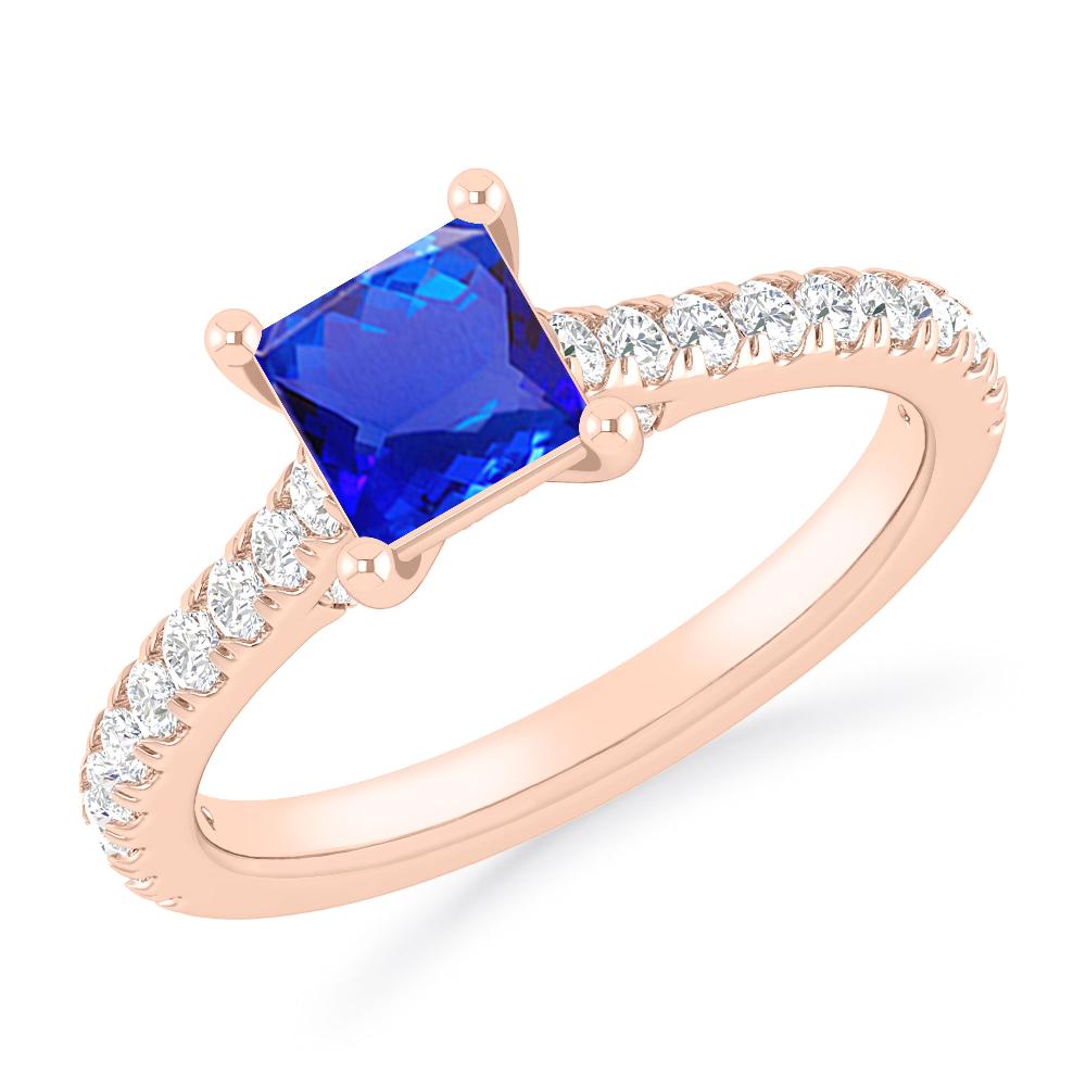 Rose Gold - Tanzanite