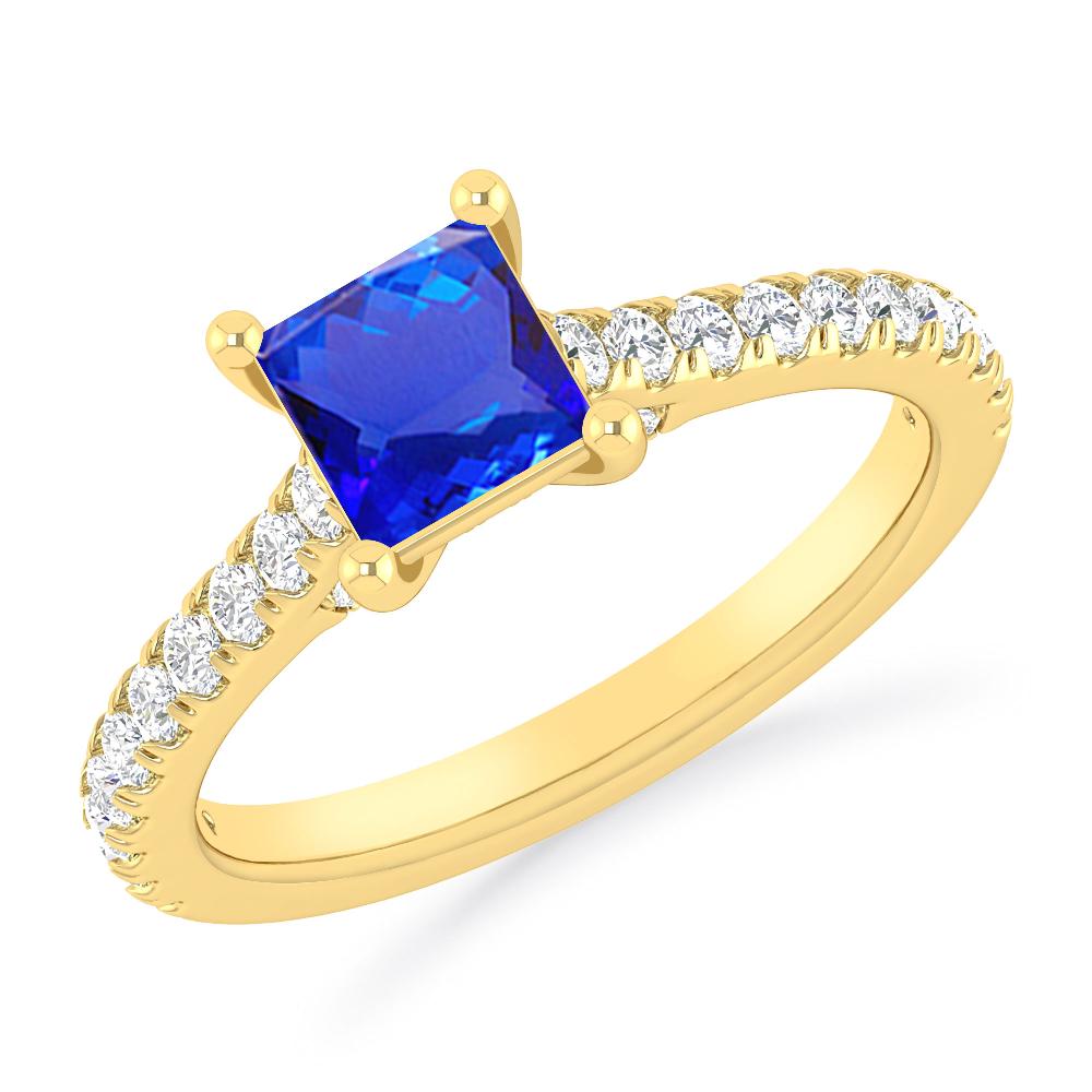 Yellow Gold - Tanzanite