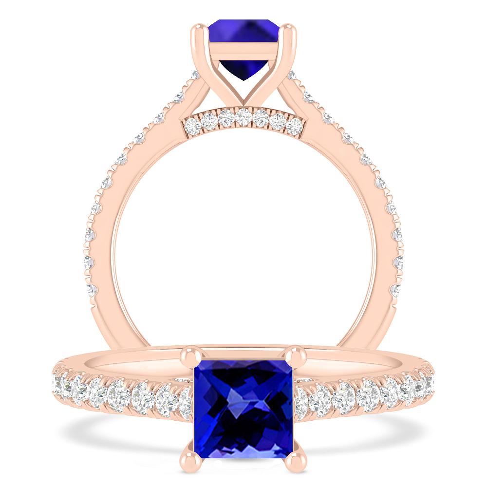 Rose Gold - Tanzanite