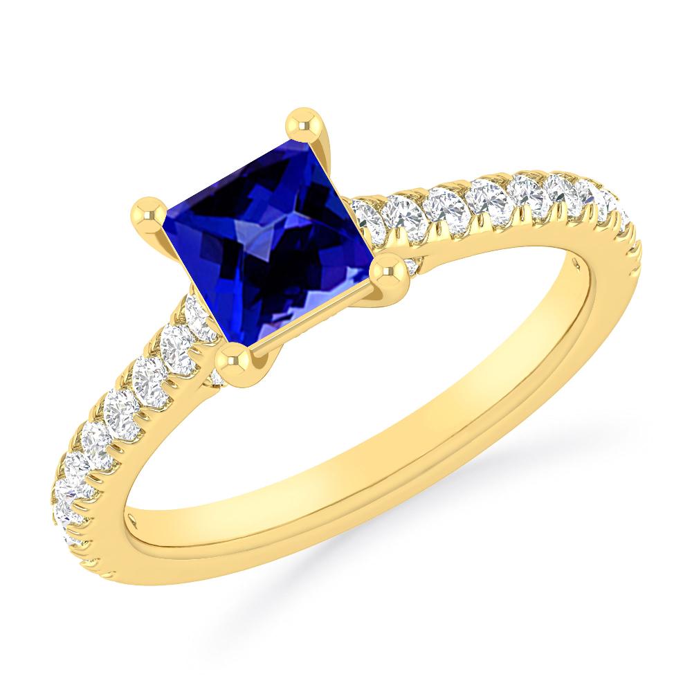 Yellow Gold - Tanzanite