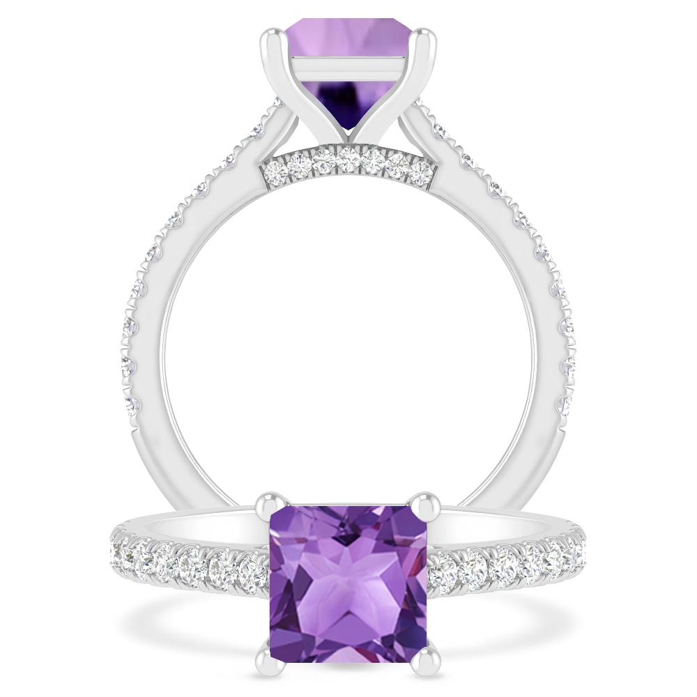 White Gold - Amethyst