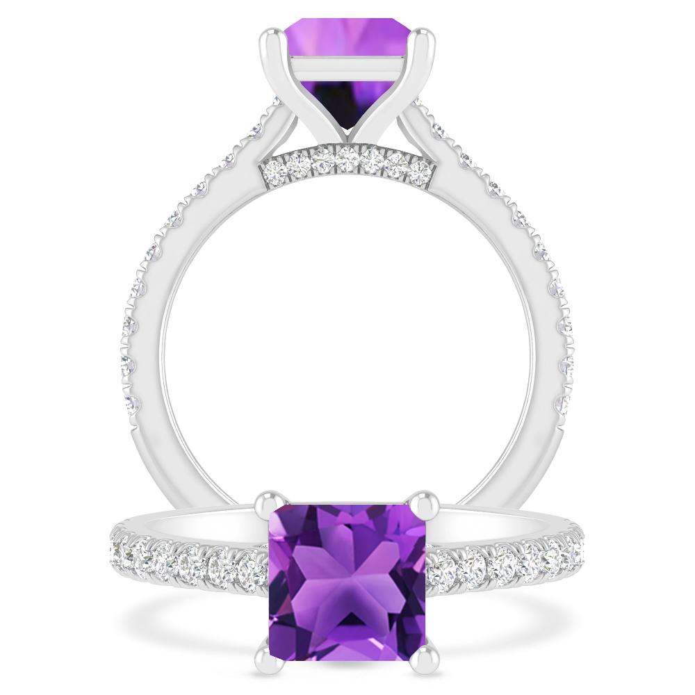 White Gold - Amethyst