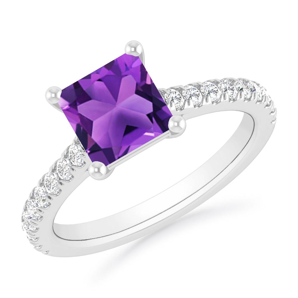 White Gold - Amethyst