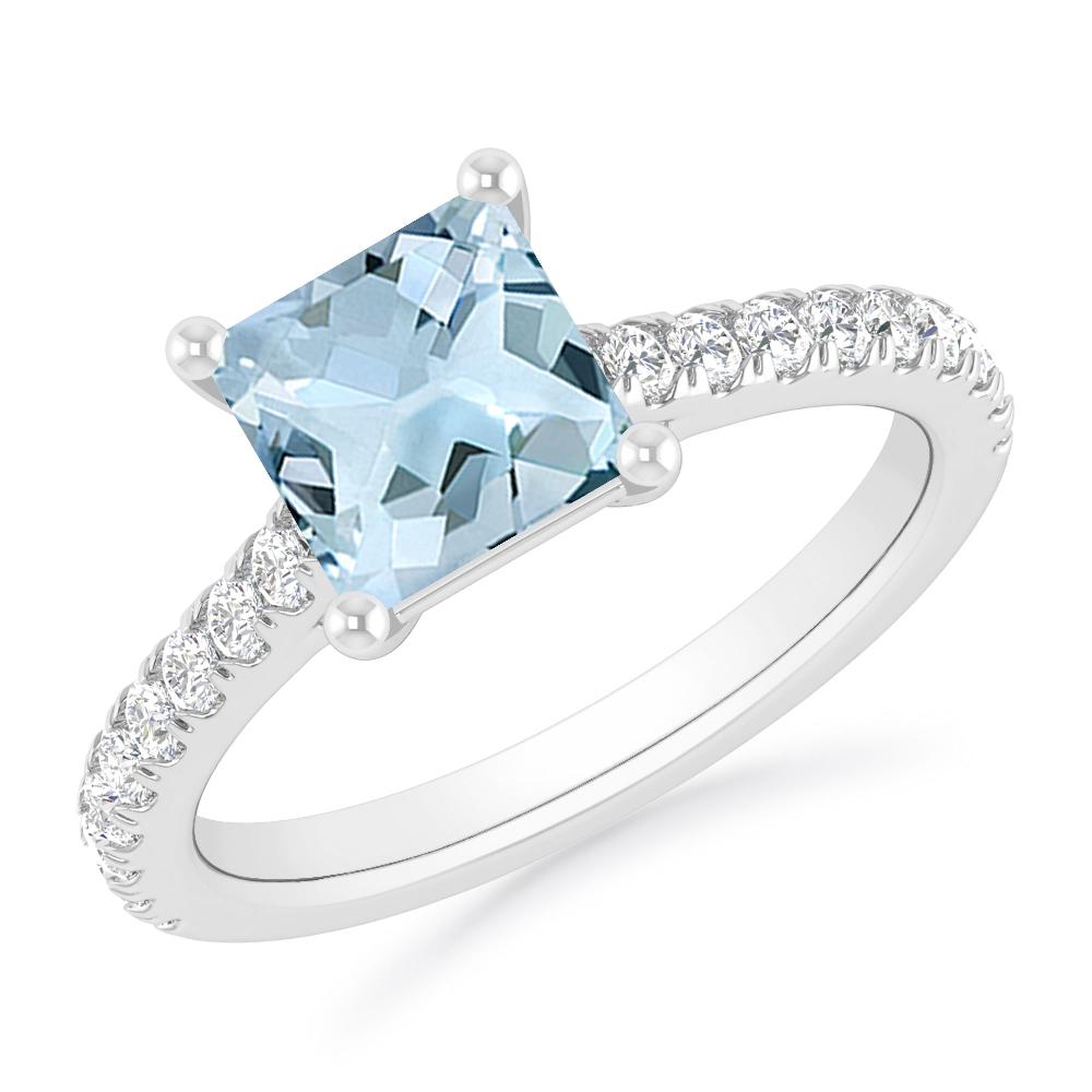 White Gold - Aquamarine