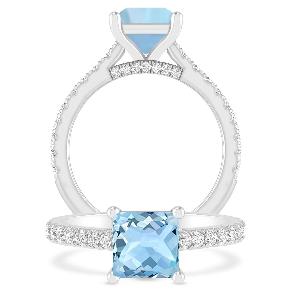 White Gold - Aquamarine