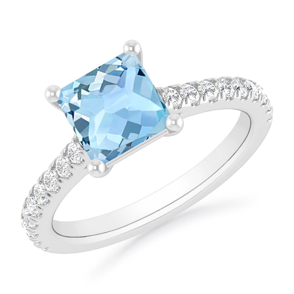 White Gold - Aquamarine