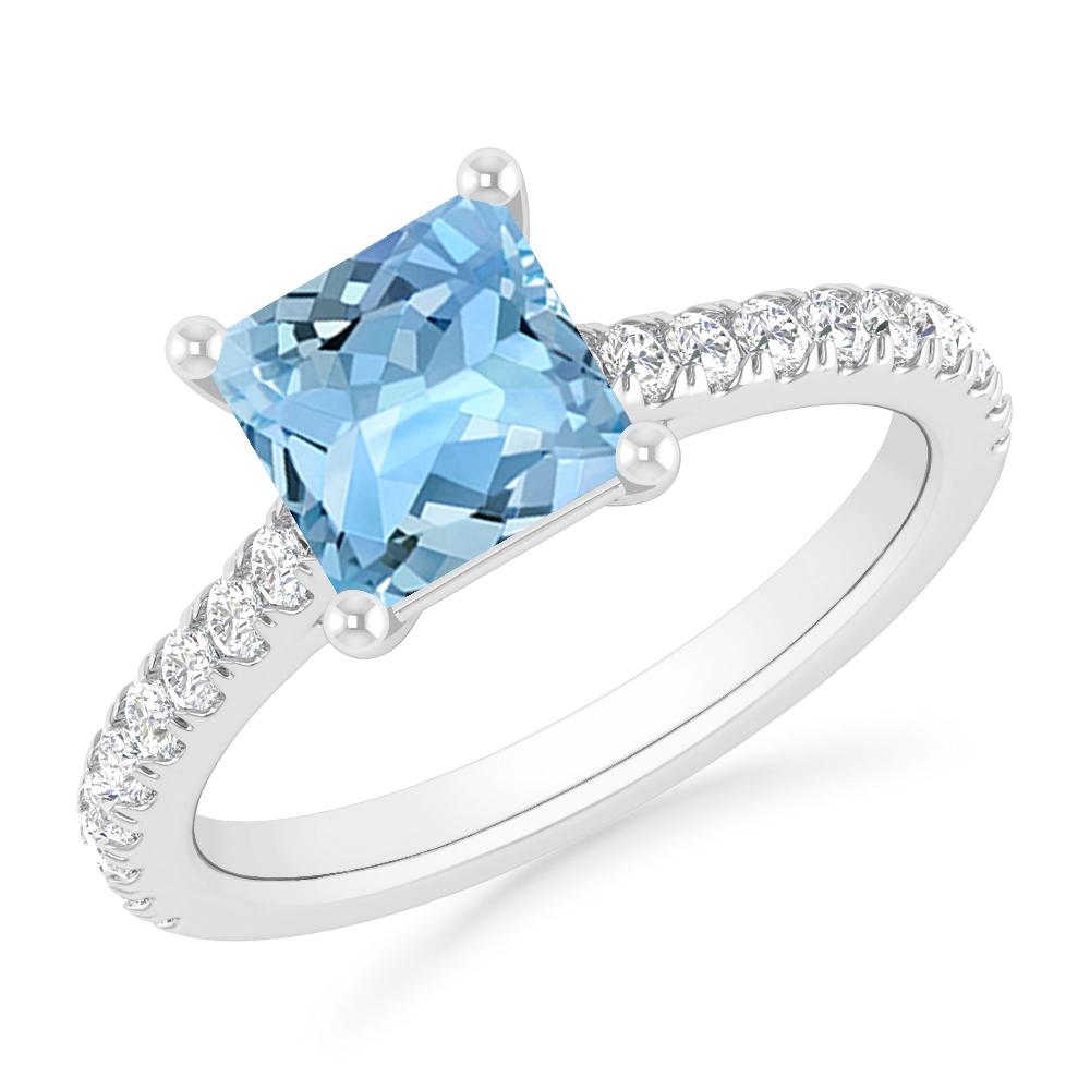 White Gold - Aquamarine