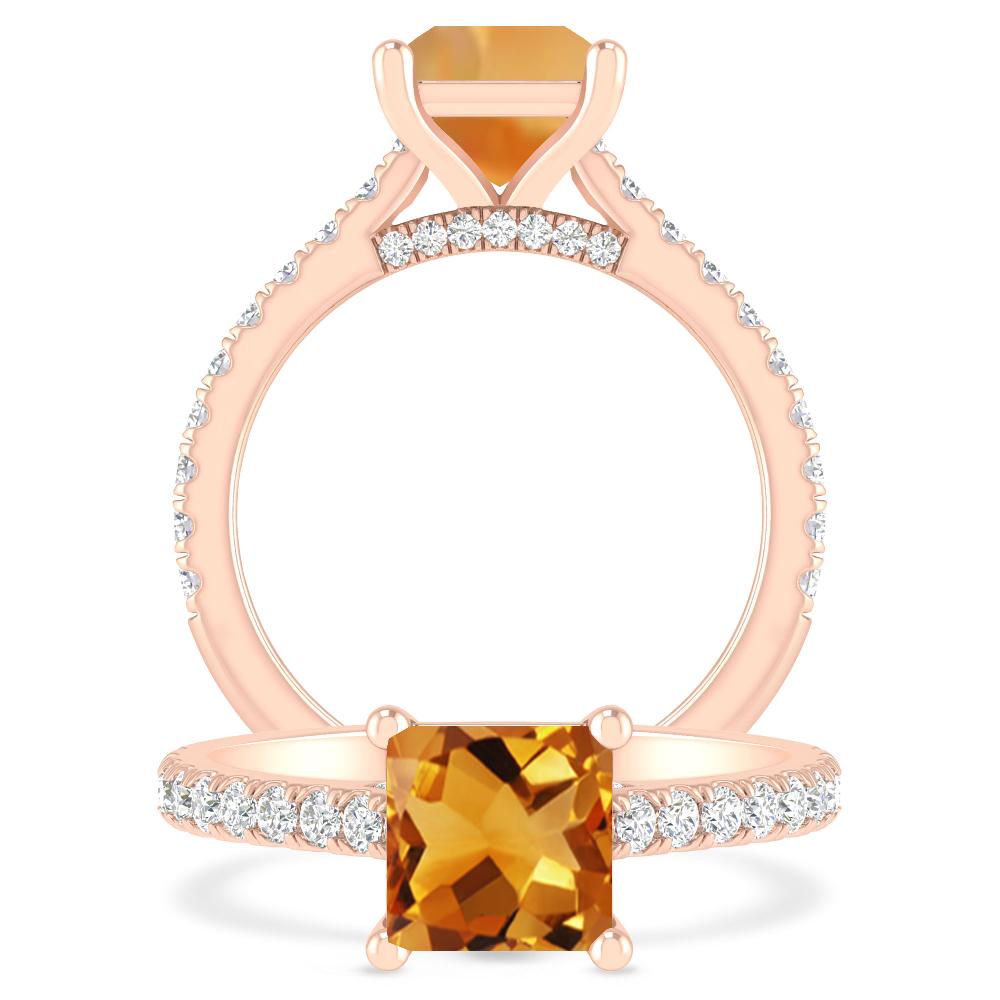 Rose Gold - Citrine